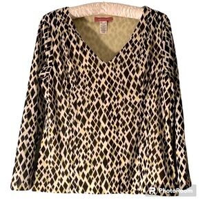 AK Anne Klein size small printed top